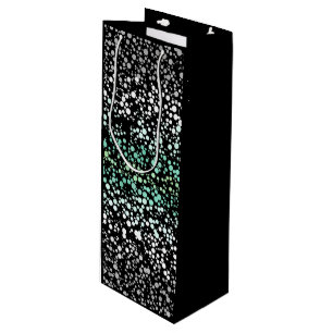 Mod Retro Quirky Groovy Boho Paragender Pride Wine Gift Bag