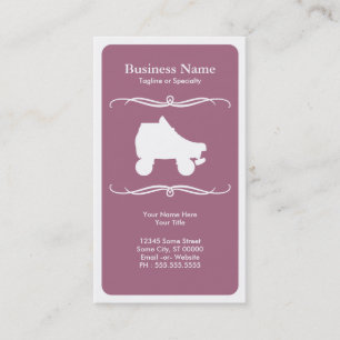 mod roller skate business card
