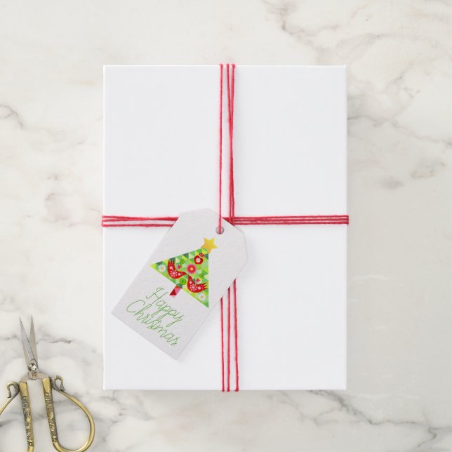 Mod Scandi Holiday Bird Gift Tags (With Twine)