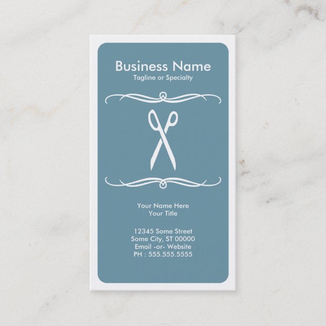 mod scissors business card (Front)