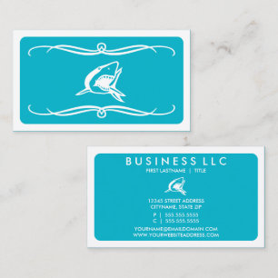 mod shark (colour customisable) business card