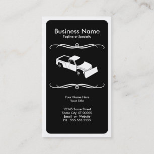mod snow plough business card
