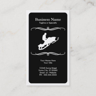 mod snowmobile business card