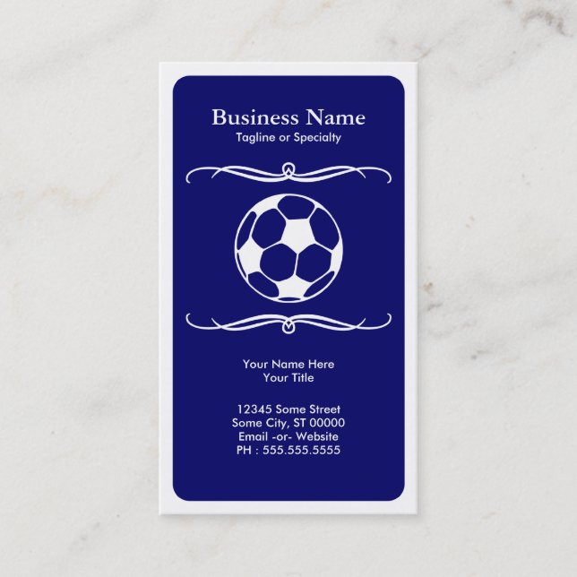 mod soccer business card (Front)