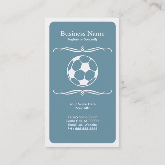 mod soccer business card (Front)