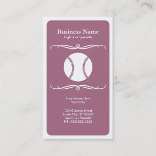 mod softball business card