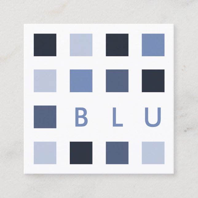 mod squares square business card (Front)