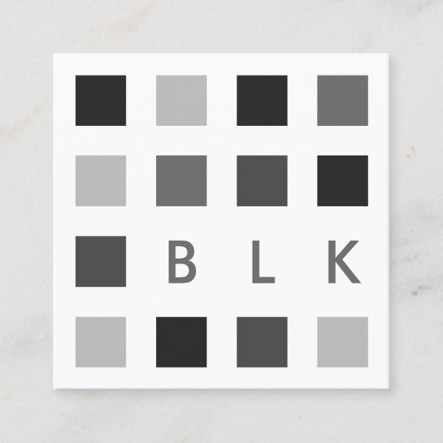 mod squares square business card (Front)