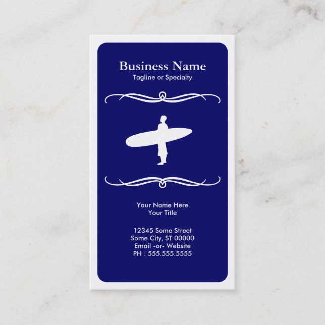 mod surfing business card (Front)
