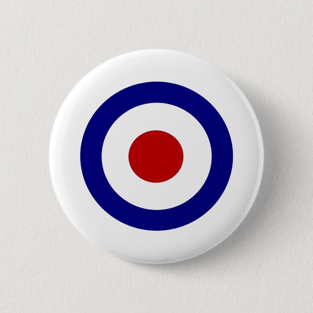 Mod Target 6 Cm Round Badge (Front)