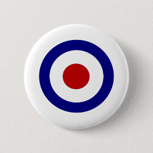 Mod Target 6 Cm Round Badge