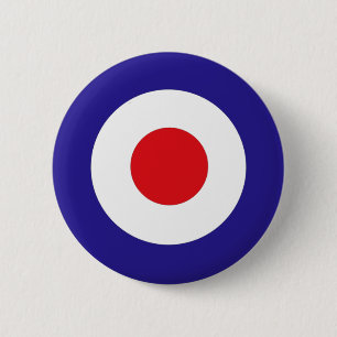 Mod Target 6 Cm Round Badge