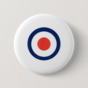 Mod Target Air Force Bullseye Target _1  6 Cm Round Badge