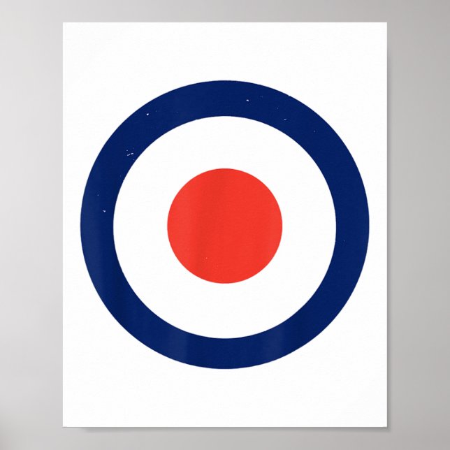 Mod Target Air Force Bullseye Target _1  Poster (Front)