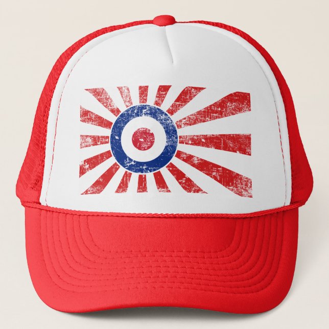 Mod Target Mods Sunburst Target Roundel Trucker Hat (Front)