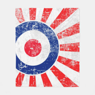 Mod Target Mods USA Target Grunge Roundel Fleece Blanket