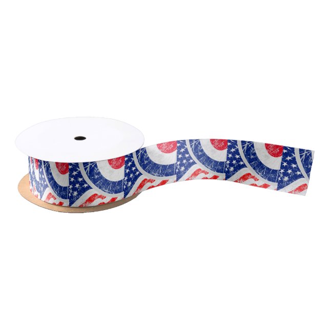 Mod Target Mods USA Target Grunge Roundel Satin Ribbon (Spool)