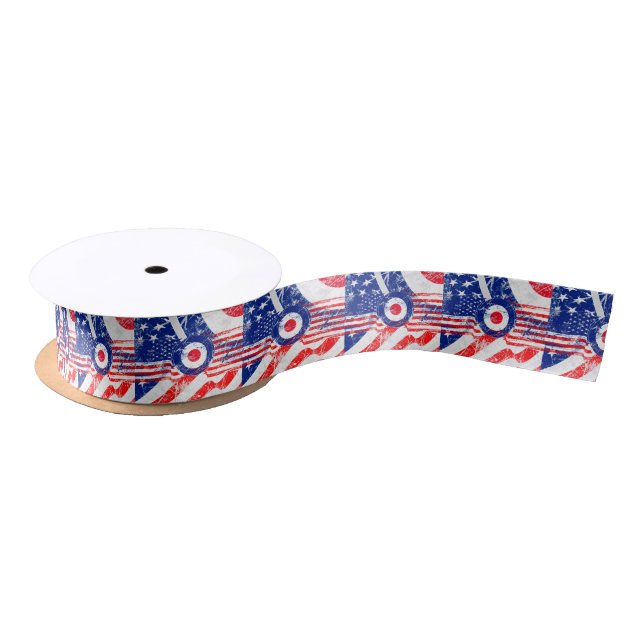 Mod Target Mods USA Target Grunge Roundel Satin Ribbon (Spool)