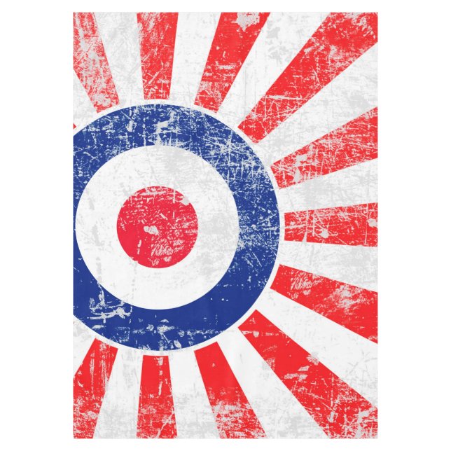 Mod Target Mods USA Target Grunge Roundel Tablecloth (Front)