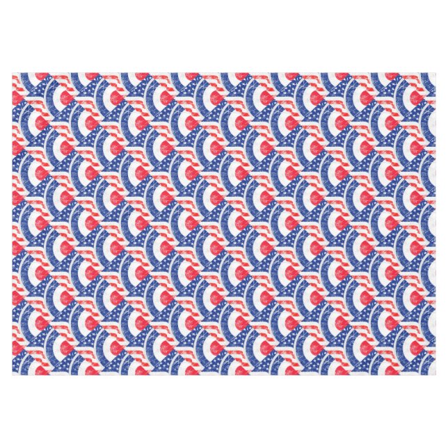 Mod Target Mods USA Target Grunge Roundel Tablecloth (Front (Horizontal))