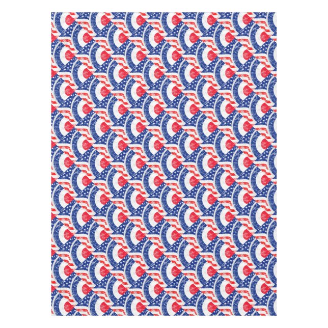 Mod Target Mods USA Target Grunge Roundel Tablecloth (Front)