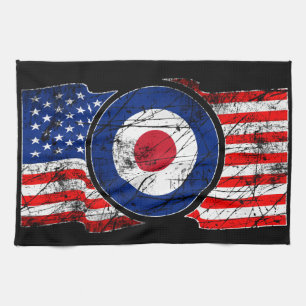 Mod Target Mods USA Target Roundel Tea Towel