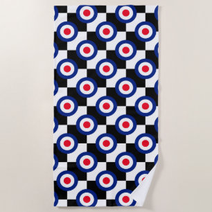 MOD Targets Roundel on Checkers Beach Towel