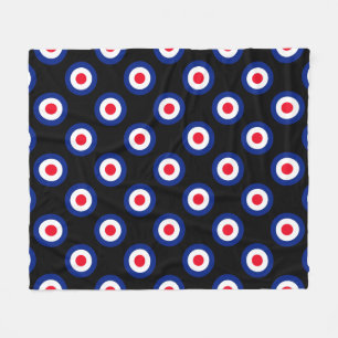 MOD Targets Roundel on Checkers Fleece Blanket