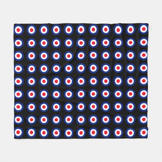 MOD Targets Roundel on Checkers Fleece Blanket (Front (Horizontal))