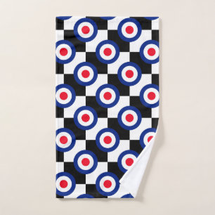 MOD Targets Roundel on Checkers Hand Towel
