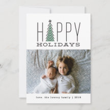 Mod Tree Holiday Photo Card