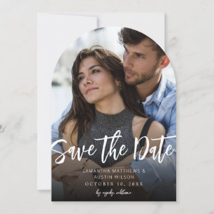 MOD V Photo Bold Save the Date - Darker Arc Invitation