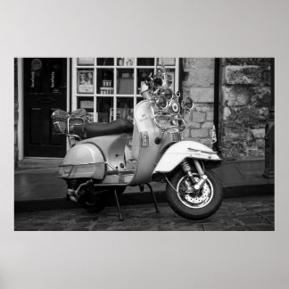 Mod vintage scooter poster