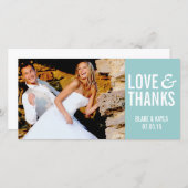 Mod Wedding Thank You Photocard (Front/Back)