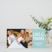 Mod Wedding Thank You Photocard (Standing Front)