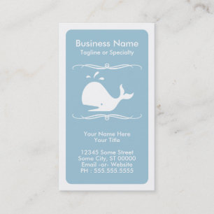 mod whale business card