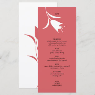 MOD WINE TULIP WEDDING MENU