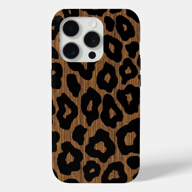 Mod Wood Leopard Case-Mate iPhone Case (Back)
