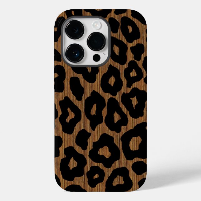 Mod Wood Leopard Case-Mate iPhone Case (Back)