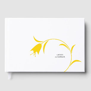 MOD YELLOW TULIP WEDDING GUEST BOOK
