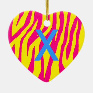 Mod Zebra Ceramic Tree Decoration