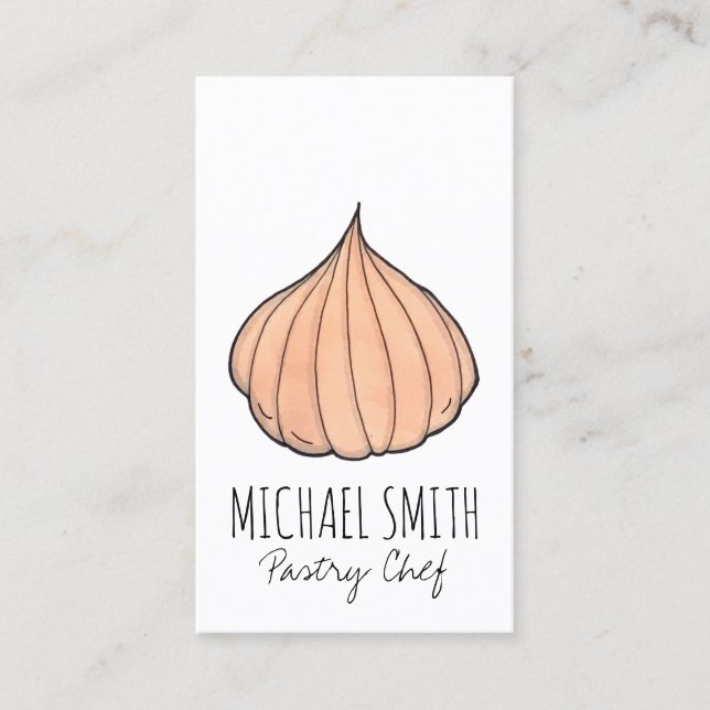 Modak Coconut Mithai Indian Sweet Pastry Chef Business Card (Front)