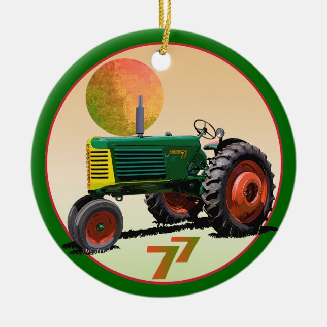 Model 77 Row Crop Ceramic Tree Decoration (Front)