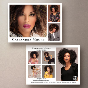 Model Actor 8 Photo Composite Card Template