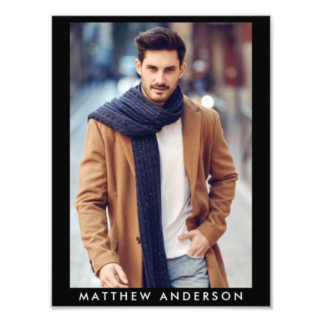 Model Actor 9 x 12 Photo Portfolio Print B (Front)