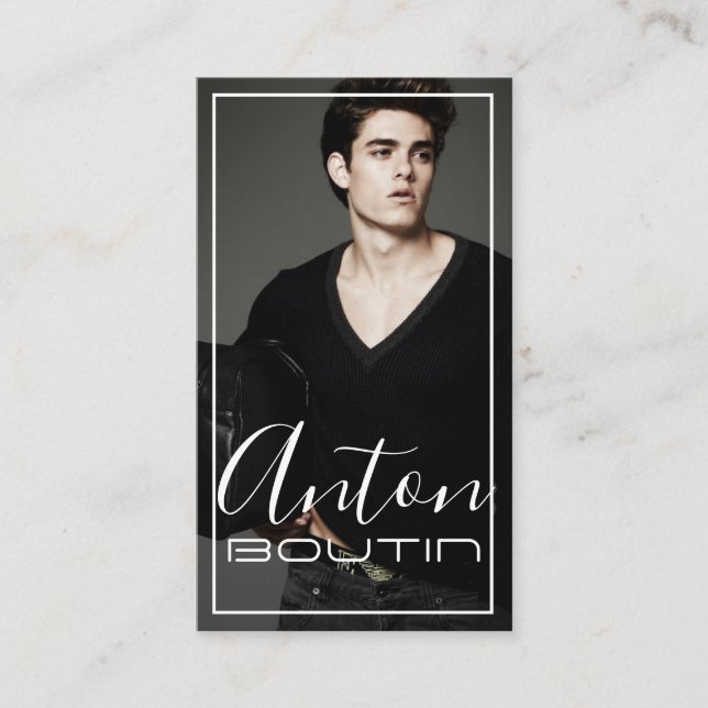 Model Actor Business Card (Front)