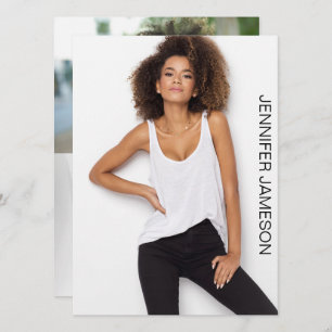 Model Actor Comp Card 3 Photos and QR Code