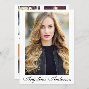 Model Actor Comp Card Wht - 4 Photo Back - Script