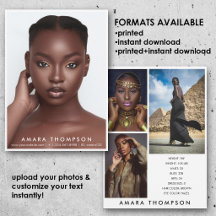 Model Actor Modeling Comp Card 4 Photo Modern