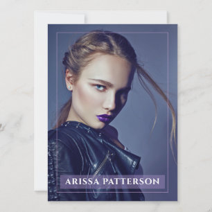 Model Actor Pro Comp Card 1 Photo Violet